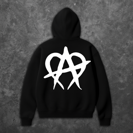 Anarchy Hoodie - Black/White