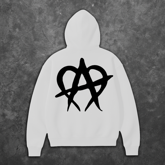 Anarchy Hoodie - White/Black