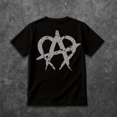 Cracked Anarchy T Shirt - Black/3M