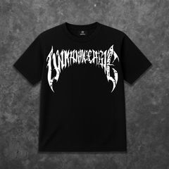 Cracked Anarchy T Shirt - Black/White