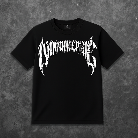 Cracked Anarchy T Shirt - Black/White