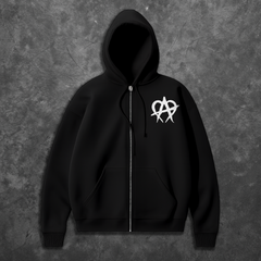 Anarchy Zipup - Black/White