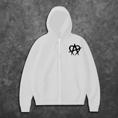 Anarchy Zipup - White/Black