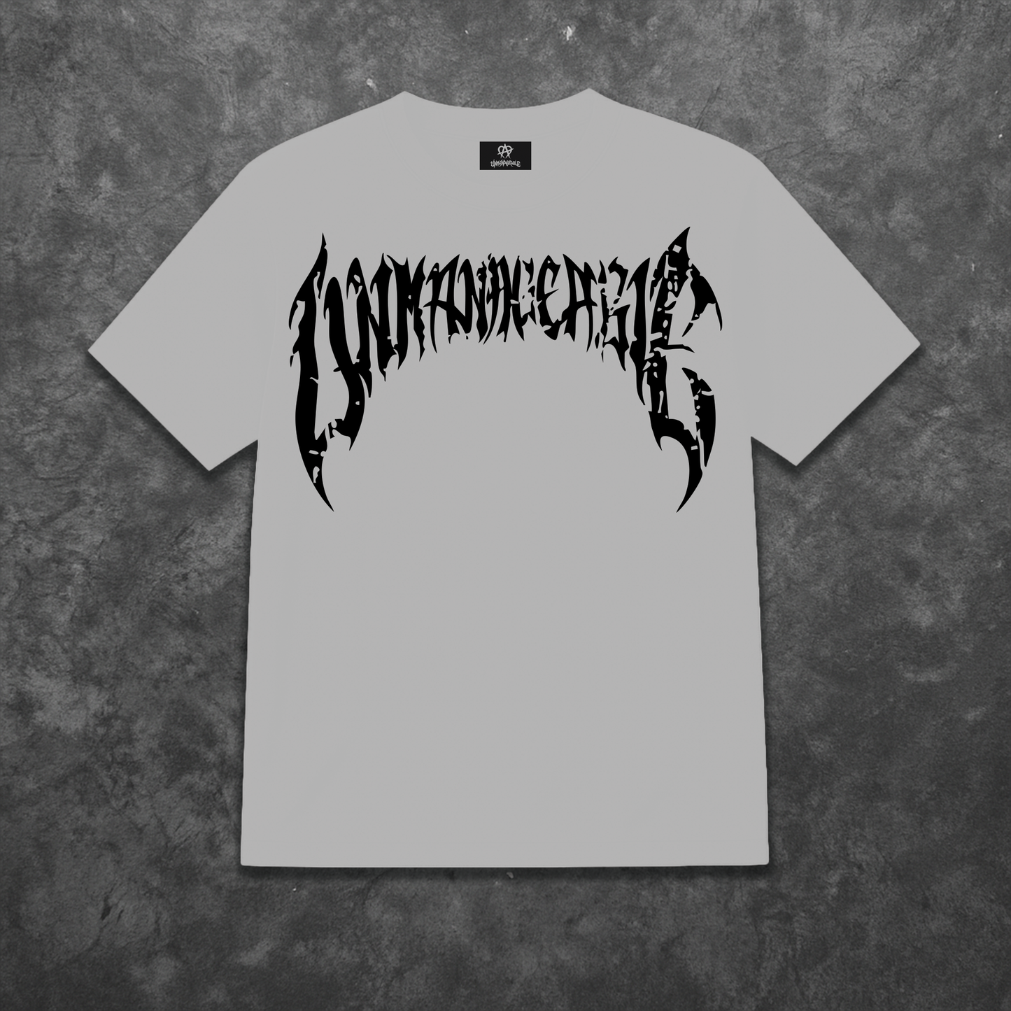 Cracked Anarchy T Shirt - White/Black