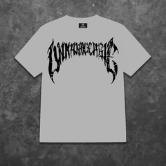 Cracked Anarchy T Shirt - White/Black