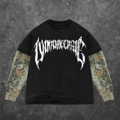 Cracked Anarchy Long sleeve - Black/Camo