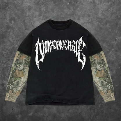 Cracked Anarchy Long sleeve - Camo/White