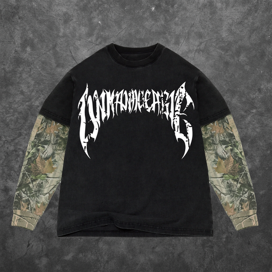 Cracked Anarchy Long sleeve - Black/Camo