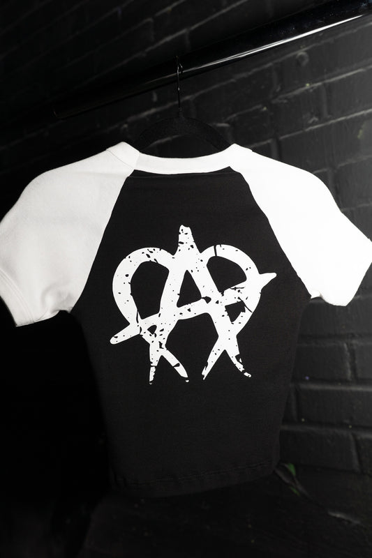 Cracked Baby T - White/Black