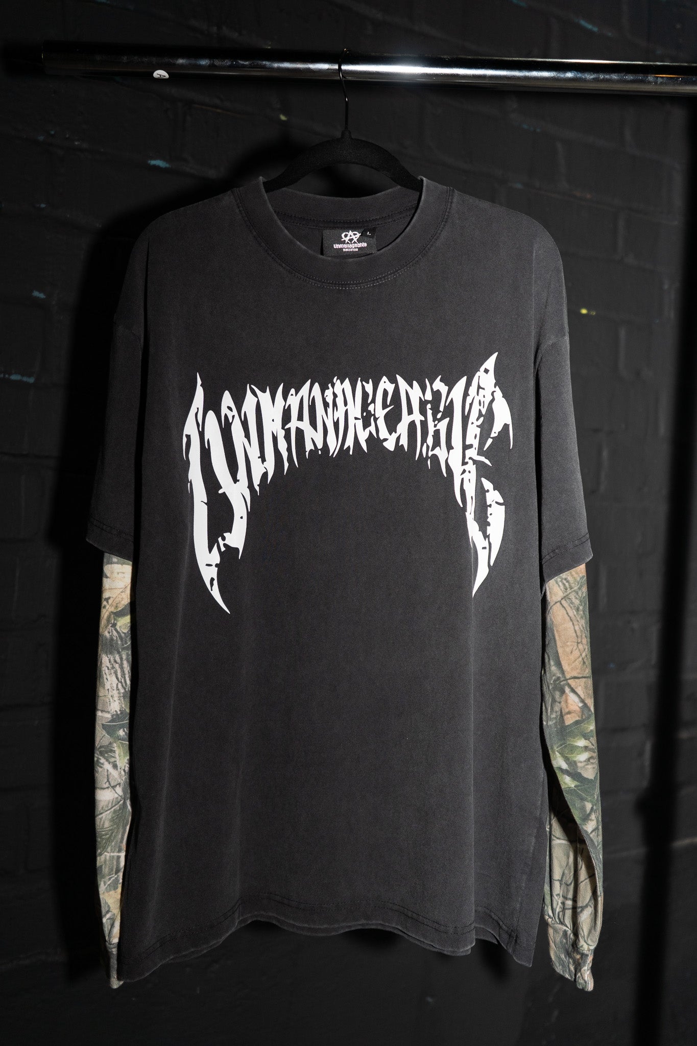 Cracked Anarchy Long sleeve - Black/Camo
