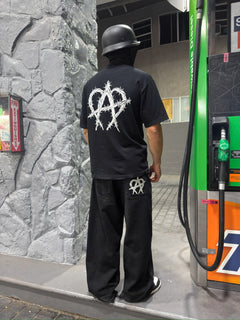 Anarchy Double Knee Jeans - Black