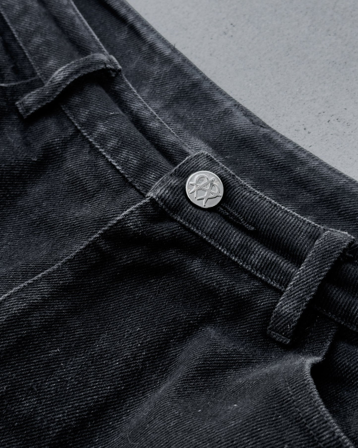 Anarchy Double Knee Jeans - Black