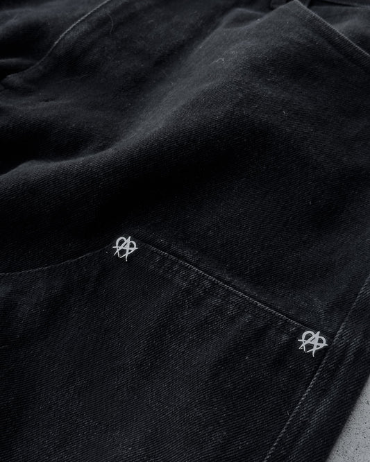 Anarchy Double Knee Jeans - Black