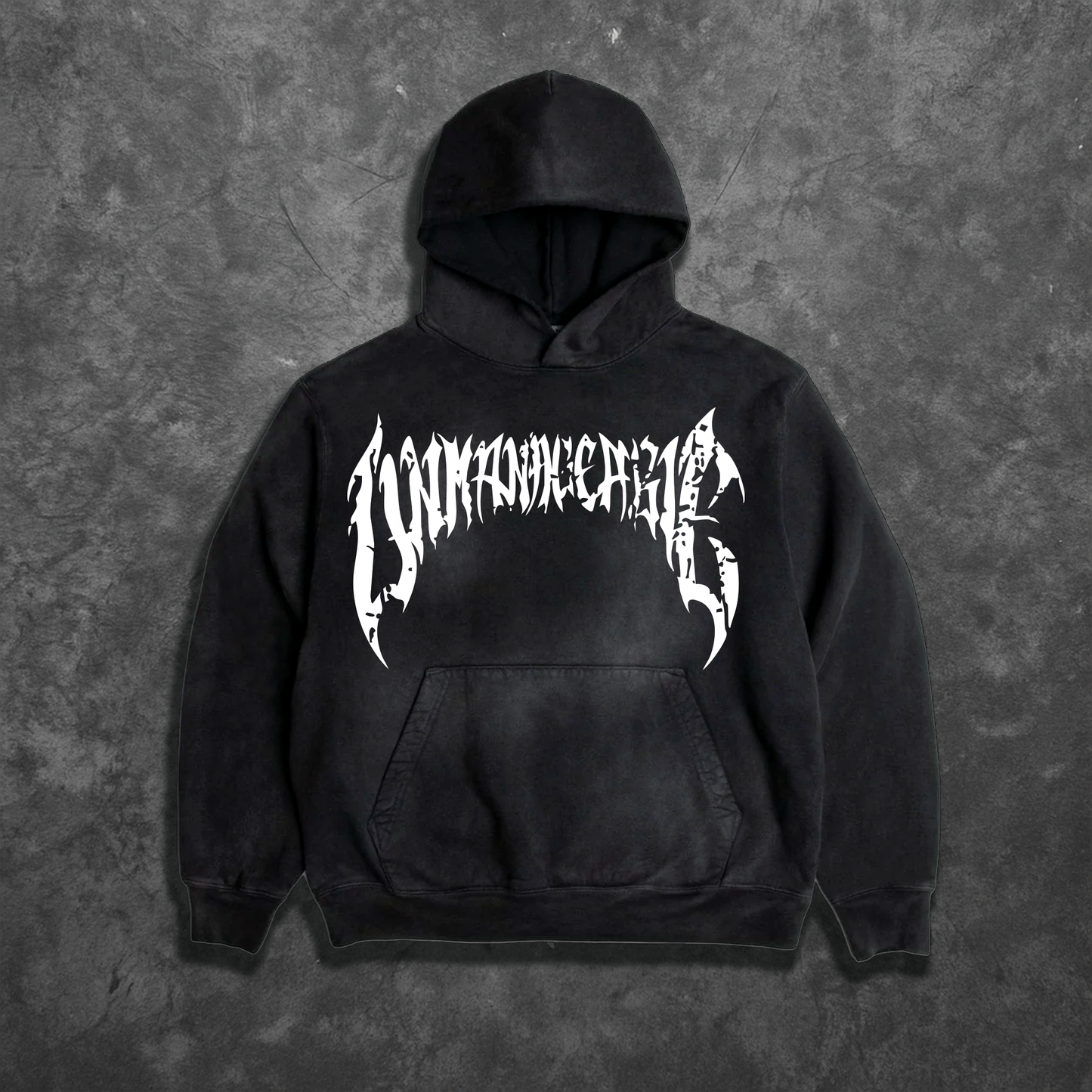 Cracked Anarchy Hoodie - Smoked/White