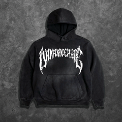 Cracked Anarchy Hoodie - Smoked/White