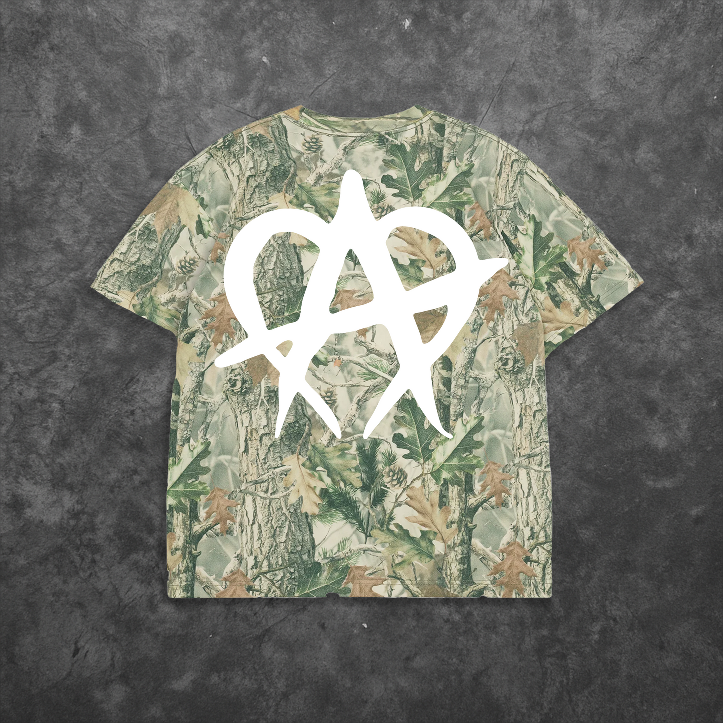 Anarchy T Shirt - Camo/White