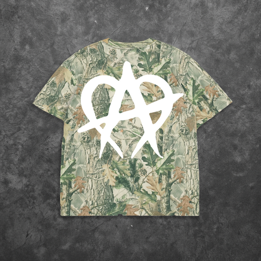 Anarchy T Shirt - Camo/White