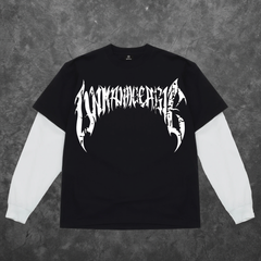 Cracked Anarchy Long Sleeve - Black/White