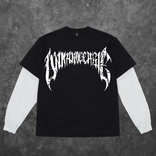 Cracked Anarchy Long Sleeve - Black/White