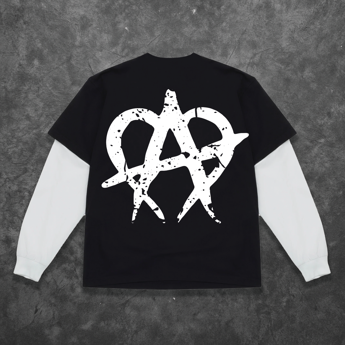 Cracked Anarchy Long Sleeve - Black/White