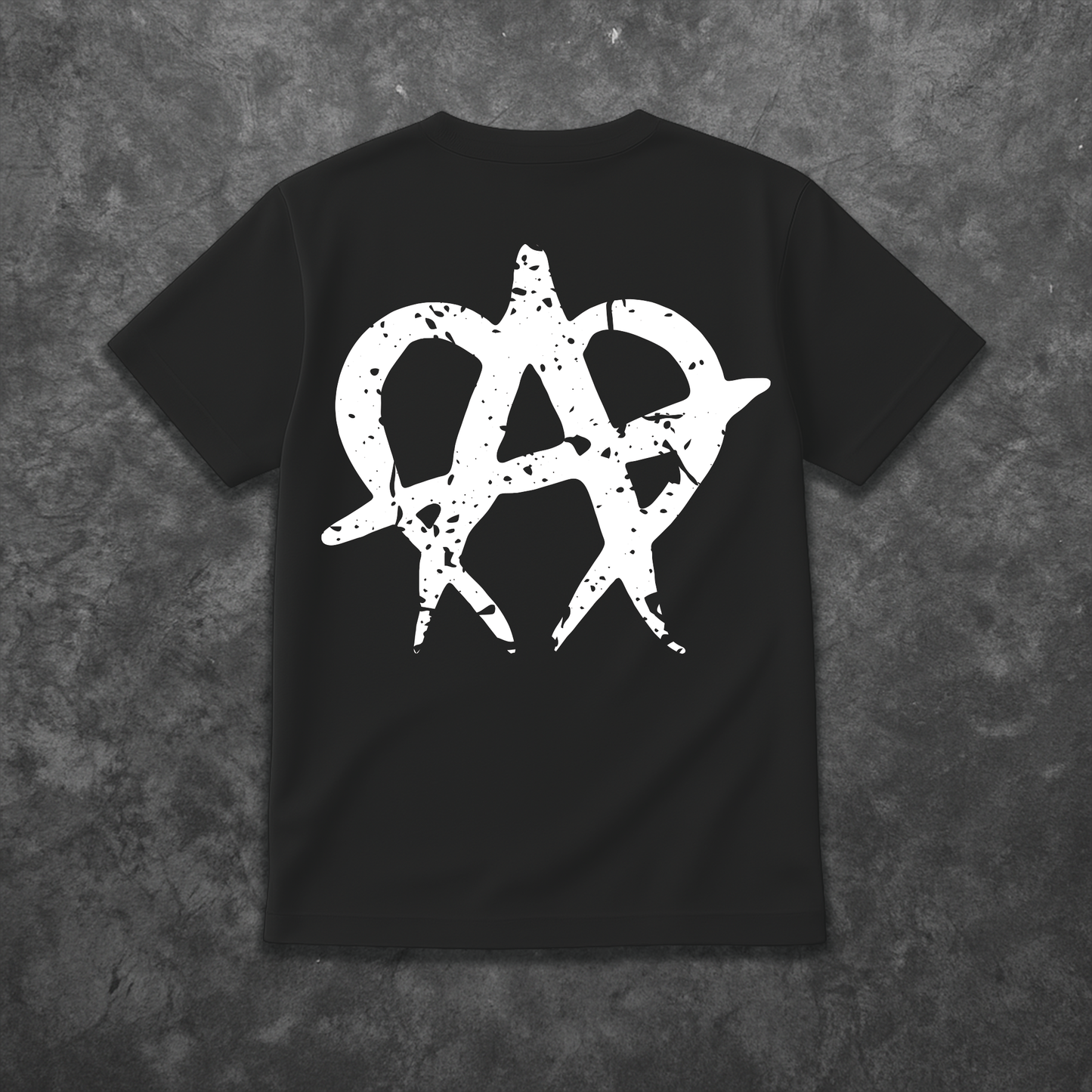 Cracked Anarchy T Shirt - Vintage/White