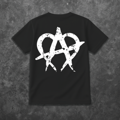 Cracked Anarchy T Shirt - Vintage/White