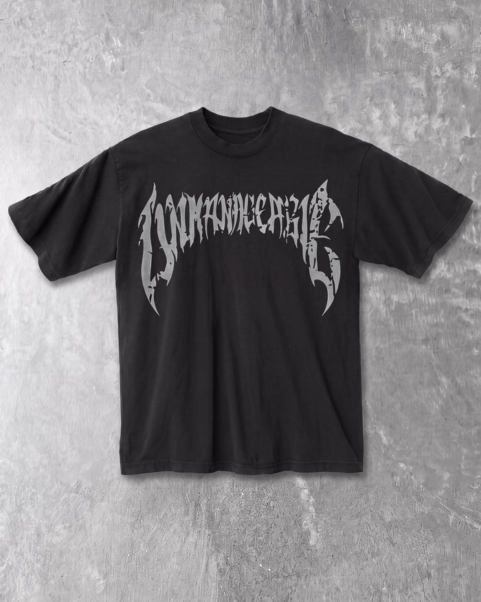 Cracked Anarchy T Shirt - Black/3M